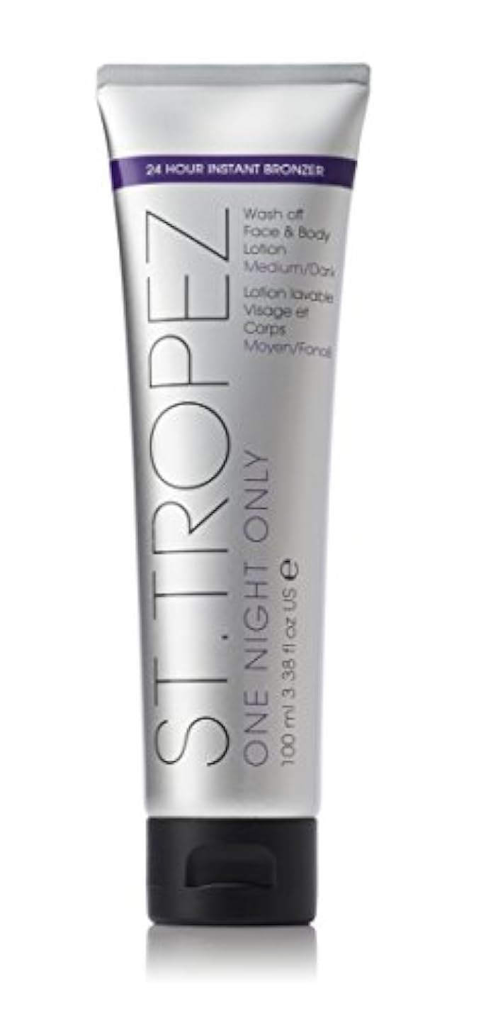 St. Tropez One Night Only Wash Off Face & Body Lotion, Medium/Dark | Amazon (US)