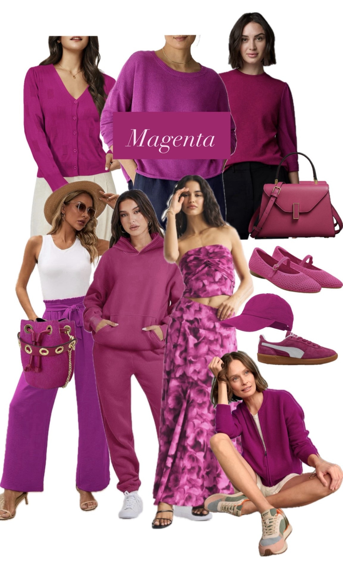 Some of my favorite Magenta finds! Magenta pairs well with animal print, navy, olive green, and lighter & darker versions of magenta.

#LTKootd #LTKOver40 #LTKPetite