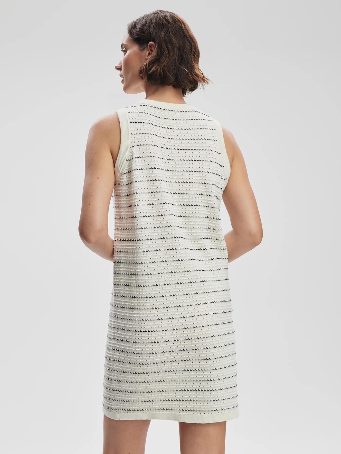 Mindy Contrast Stitch Knit Dress | Varley US