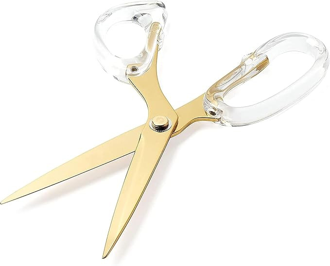 OfficeGoods 9” Stainless Steel Acrylic Scissors for Office and Home - Aesthetic and Sharp All P... | Amazon (US)
