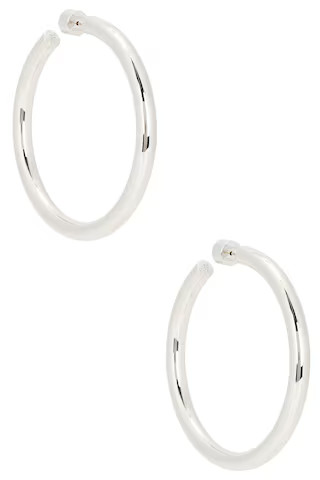2" Natasha Hoops
                    
                    Jennifer Fisher | Revolve Clothing (Global)
