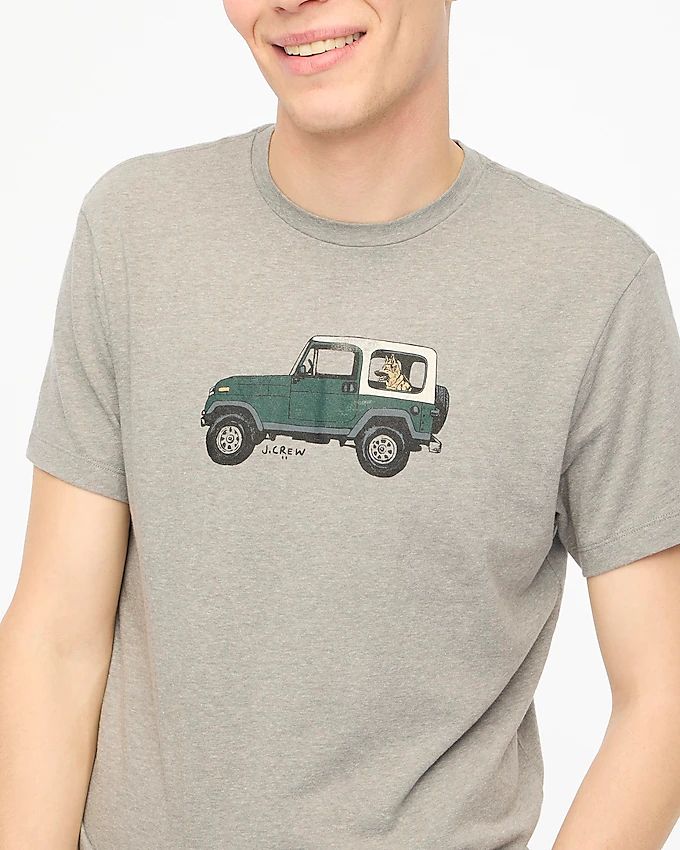 Dog in truck graphic tee | J.Crew Factory