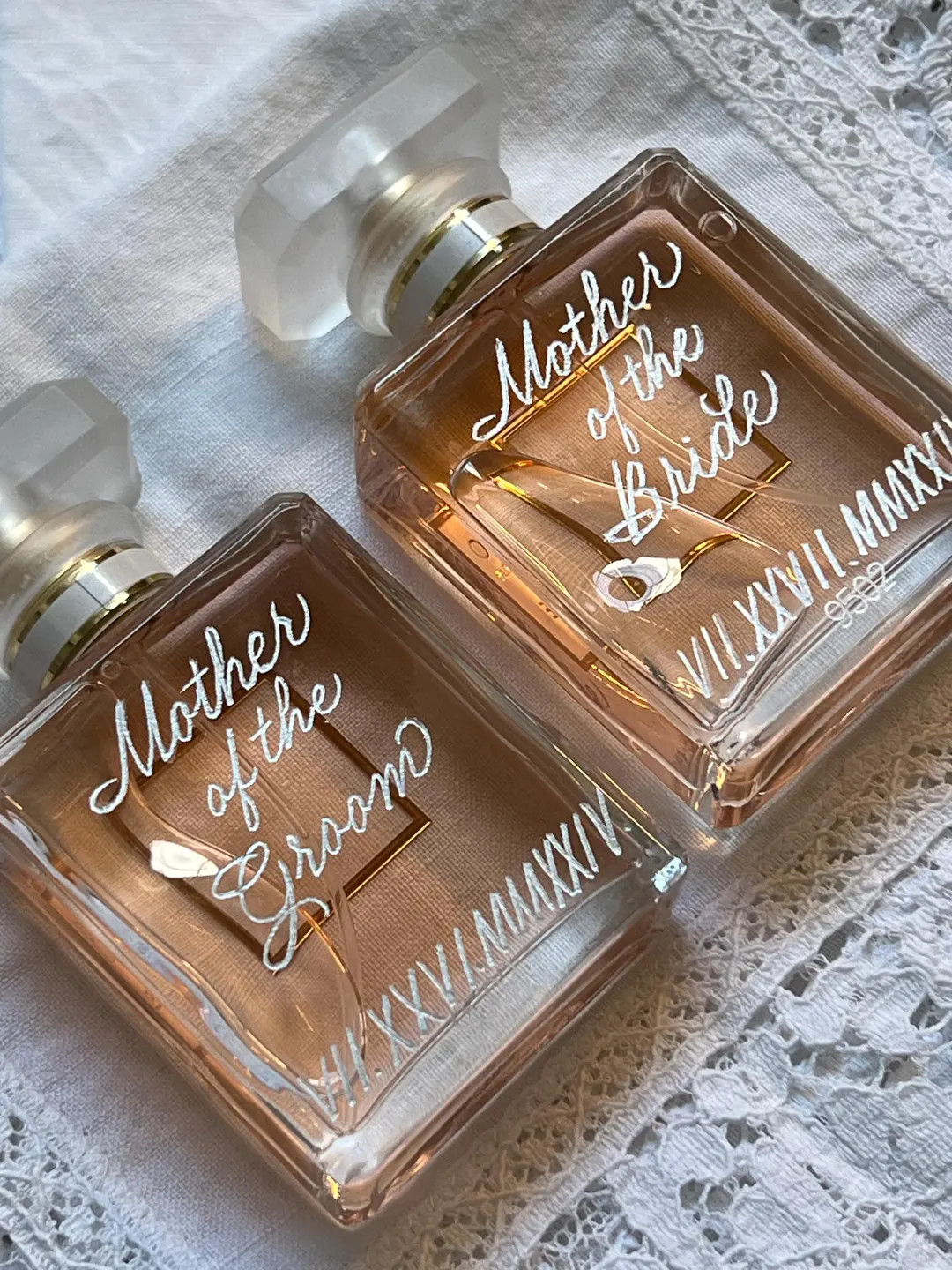 Custom Engraving Perfume Bottle Florals Lettering Personalized Designs Bridesmaids Weddings Brida... | Etsy (US)