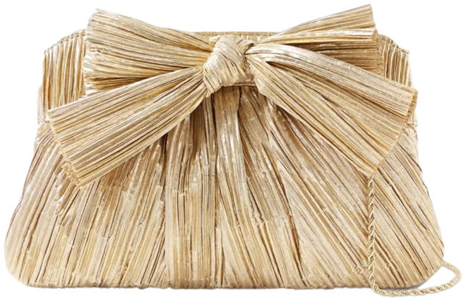 Rayne Small Pleated Bow Frame Clutch | Bloomingdale's (AU)
