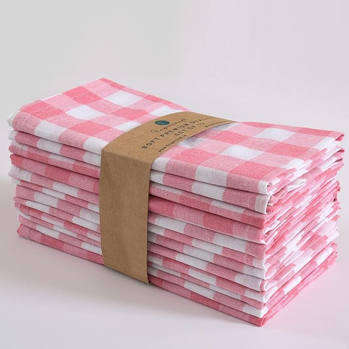 Dinner Napkins, Everyday Use,Premium Quality Cotton Buffalo Plaid Napkins Perfect for Parties Din... | Amazon (US)