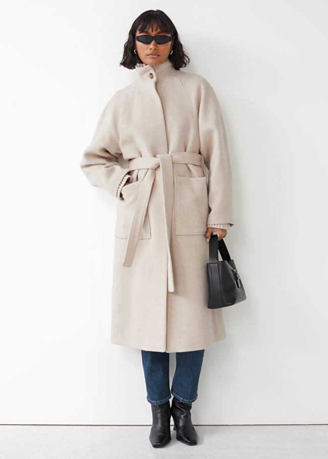 Relaxed Belted Wool Coat | & Other Stories US