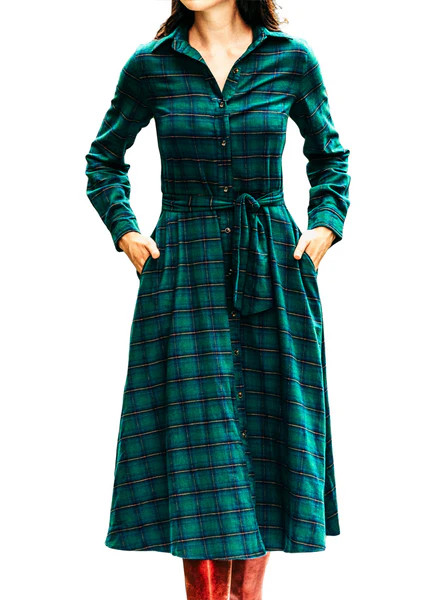 Pinewood Trail Flannel Maxi Dress | Kiel James Patrick