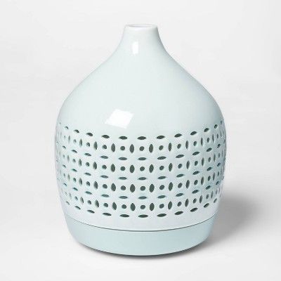 300ml Cutout Ceramic Color-Changing Oil Diffuser Aqua - Opalhouse™ | Target