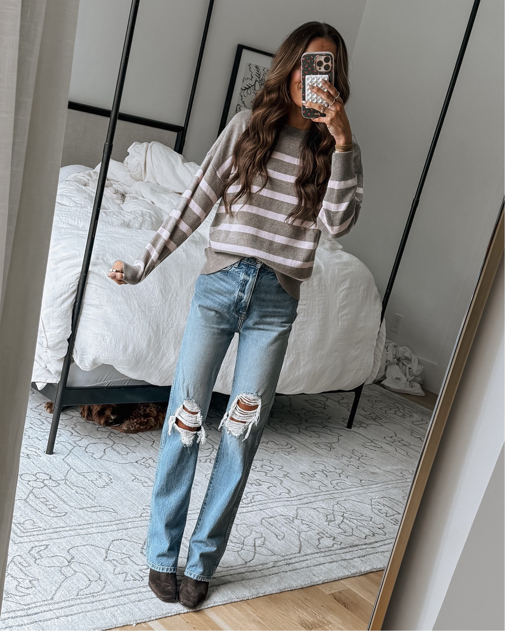 cashmere striped sweater 40% off! 😍

#LTKCyberWeek
