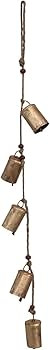 Creative Co-Op 28" Hanging Metal Bells on Jute Rope | Amazon (US)