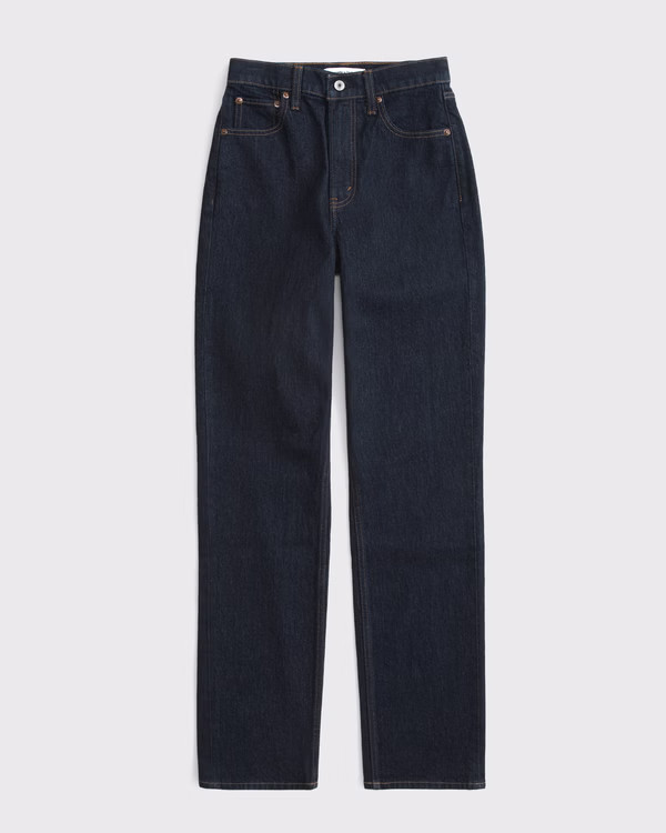 Women's Ultra High Rise 90s Straight Jean | Women's Bottoms | Abercrombie.com | Abercrombie & Fitch (US)