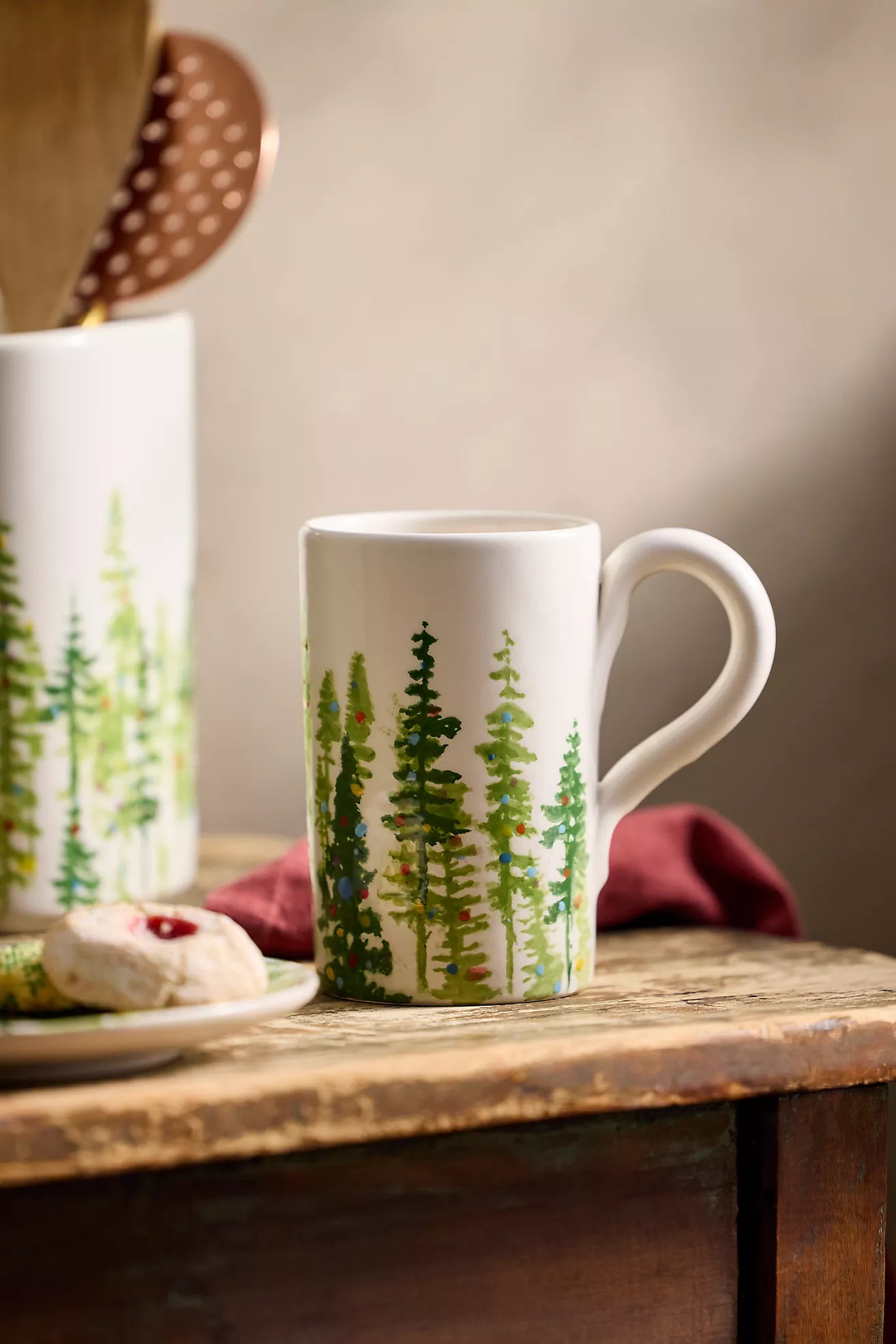 Holiday Forest Stoneware Mug | Anthropologie (US)