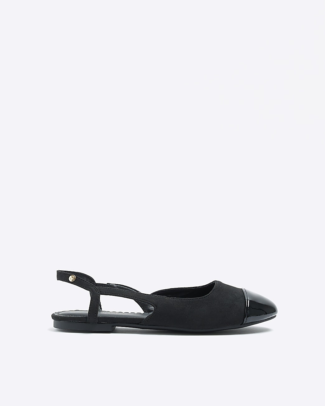 Black slingback ballet shoes | River Island (UK & IE)