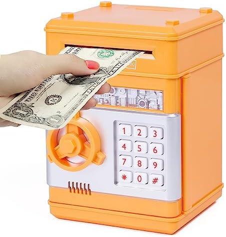Refasy Piggy Bank Cash Coin Can ATM Bank Electronic Coin Money Bank for Kids Age 3-12, Money Savi... | Amazon (US)