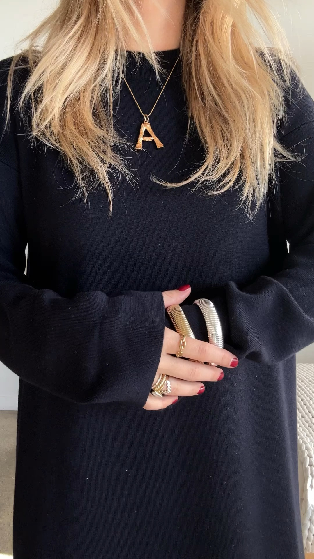 Day 8/25 of 25 Days of Outfits: navy blue sweater dress paired with my loafers, socks, and vintage Raybans  

#LTKshoecrush #LTKHoliday #LTKstyletip