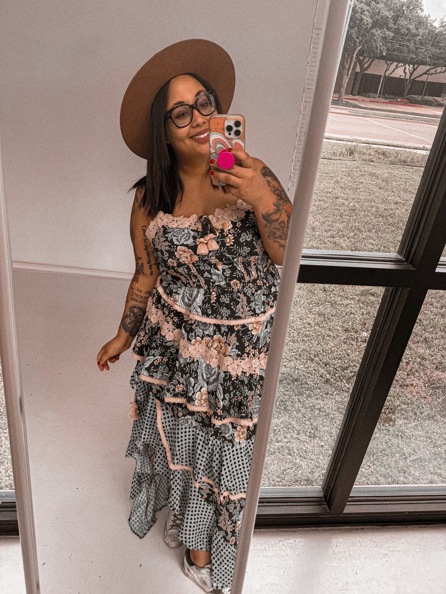 The Spell Full Bloom Ruffle Soirée Dress in 3XL is everything I hoped for and more. It fits like it was made for me—flowy in all the right places, with a soft yet structured fabric that makes it feel luxe but wearable. The print has that nostalgic, vintage Spell energy that I’ve always loved, and the ruffle details make it feel romantic without being too much. This one’s a keeper. I paired my dress with a Lack of Color Hat and some Golden Goose for a chill vibe!#LTKStyleTip #LTKFestival

#LTKPlusSize