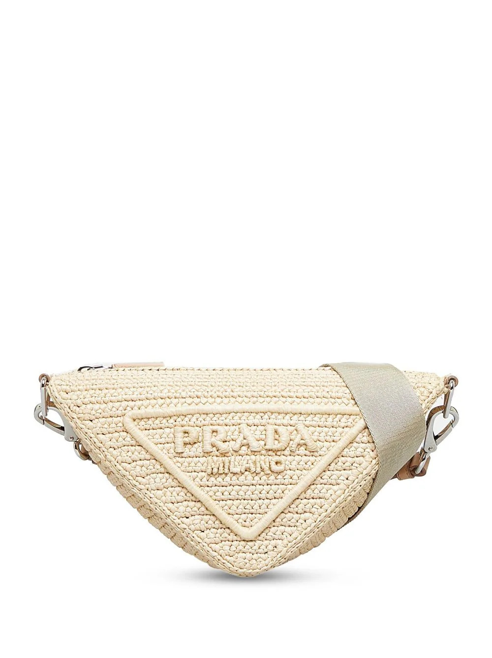 Triangle raffia crossbody bag | Farfetch Global