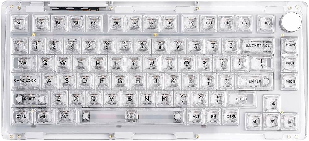 KiiBoom Phantom 81 V2 75% Hot Swappable Upgraded Crystal Gasket-Mounted Mechanical Keyboard, Trip... | Amazon (US)
