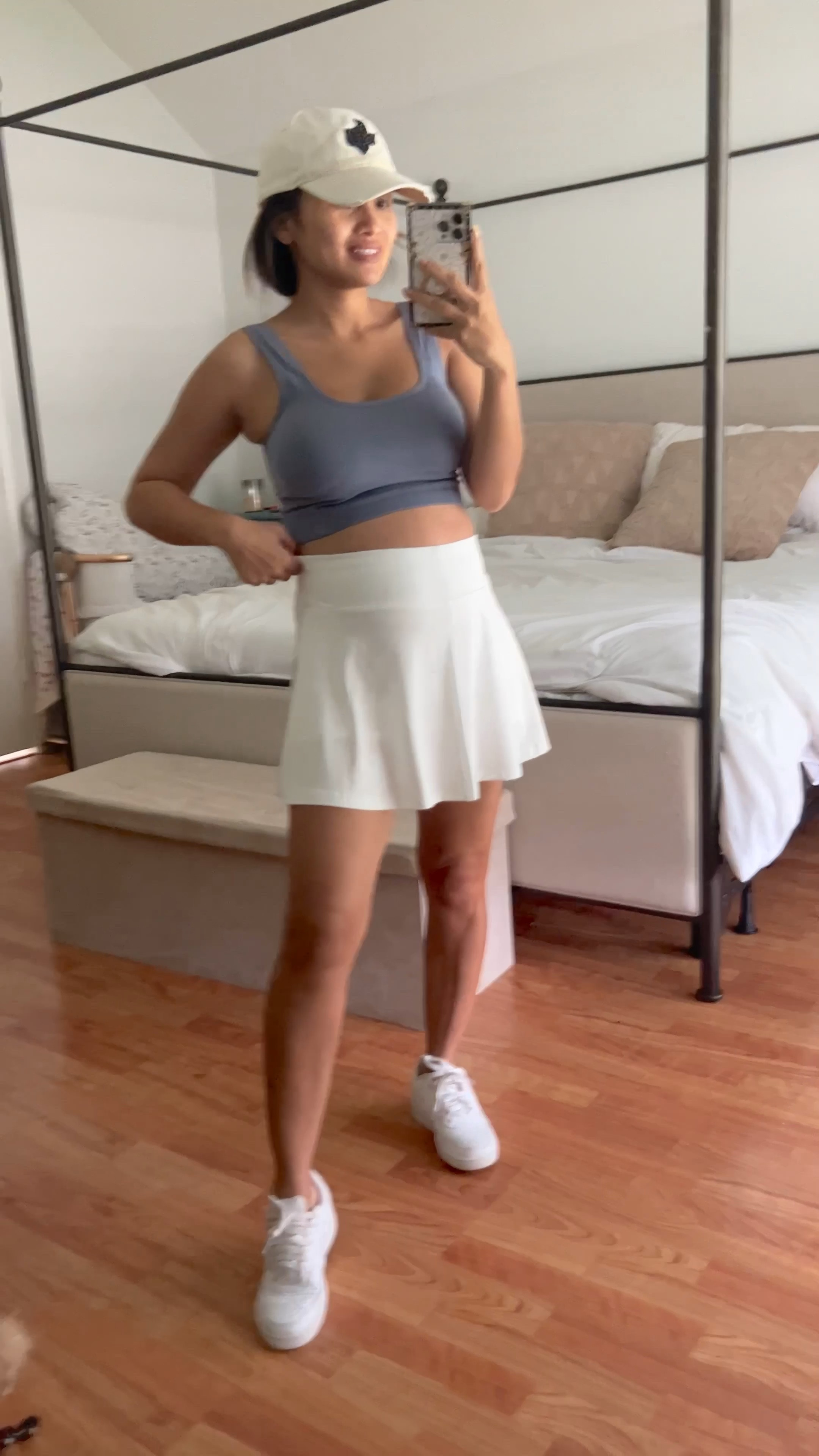 Tennis skirt, tennis skirt, crop sport top, white Nike, Air Force one 

#LTKbump #LTKsalealert #LTKfit