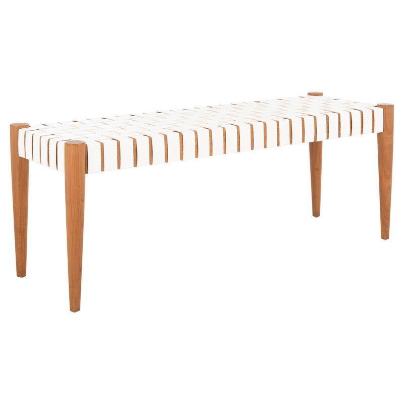 Alley Bench, White | One Kings Lane