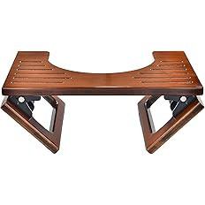 AmazerBath 7 Inches Bamboo Toilet Stool, Collapsible Poop Stool for Bathroom, Brown | Amazon (US)