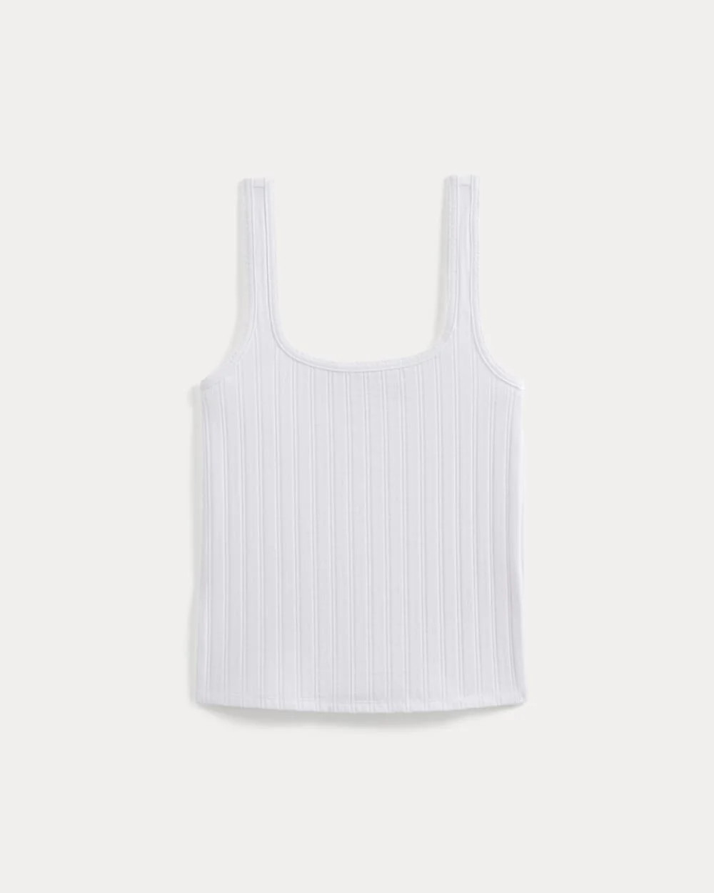 Scoop-Neck Tank in Pointelle | White | Everlane