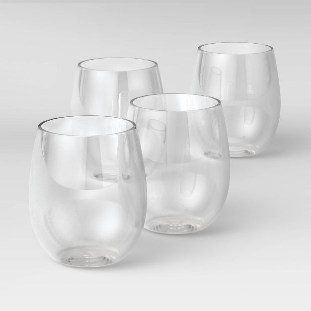 13.4oz 4pk Plastic Wine Glasses - Room Essentials™ | Target