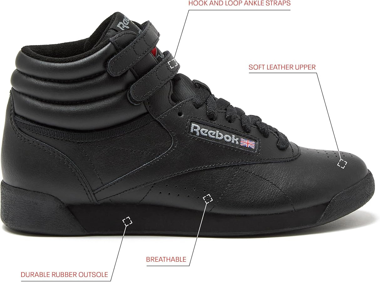 Reebok Women's Freestyle Hi High Top Basketball Sneakers | Amazon (US)