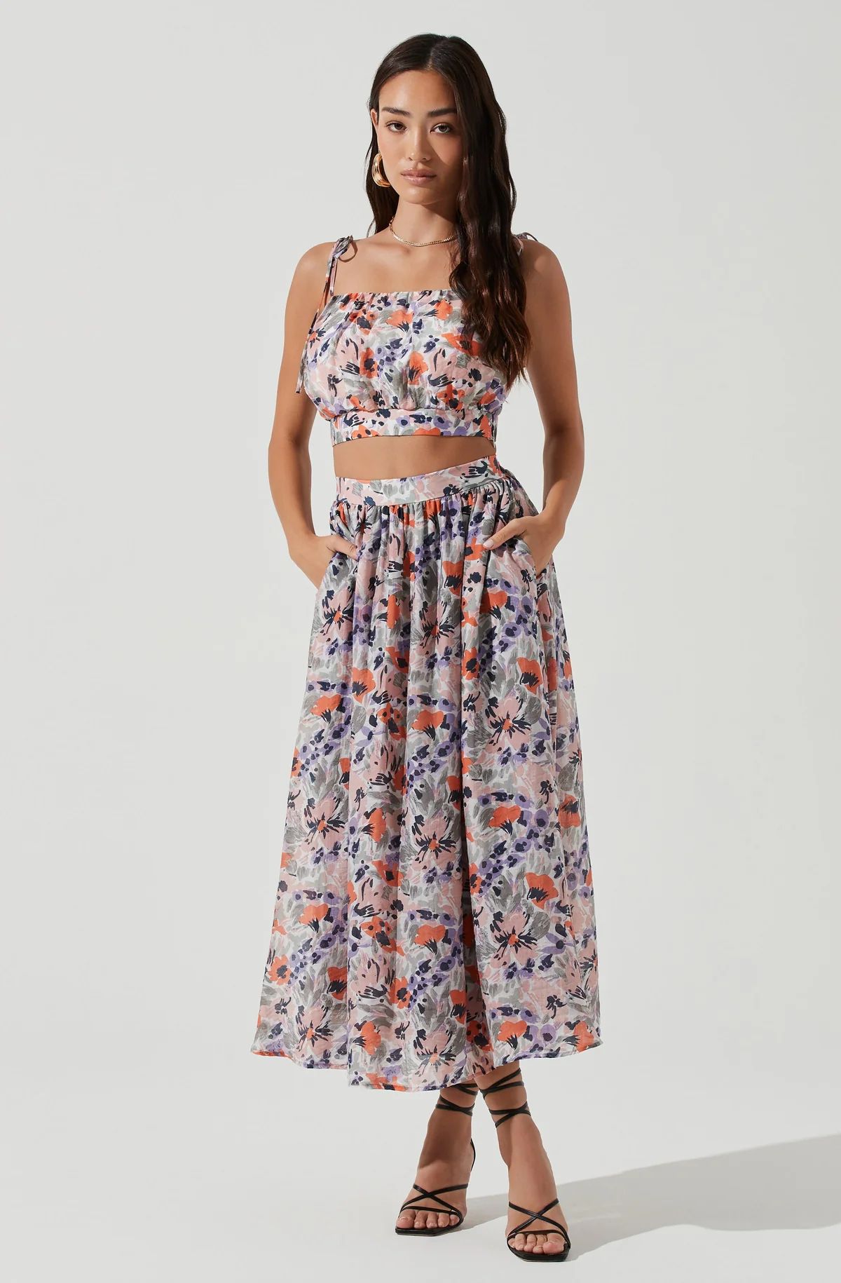 Terra Bella Floral Maxi Skirt | ASTR The Label (US)