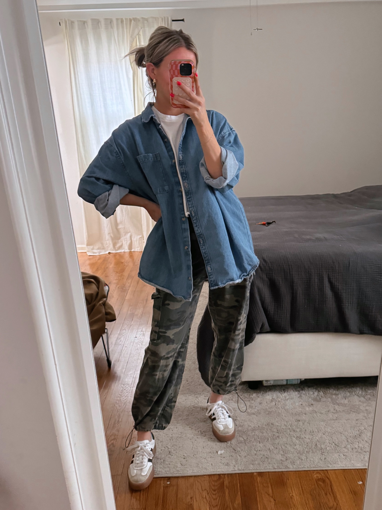 Bury me in denim + these camo joggers. Medium in joggers and large in denim shirt!

#LTKFindsUnder100 #LTKFindsUnder50 #LTKStyleTip