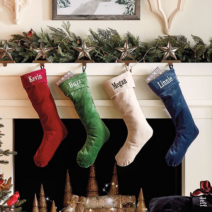 Signature Velvet Christmas Stockings | Ballard Designs, Inc.