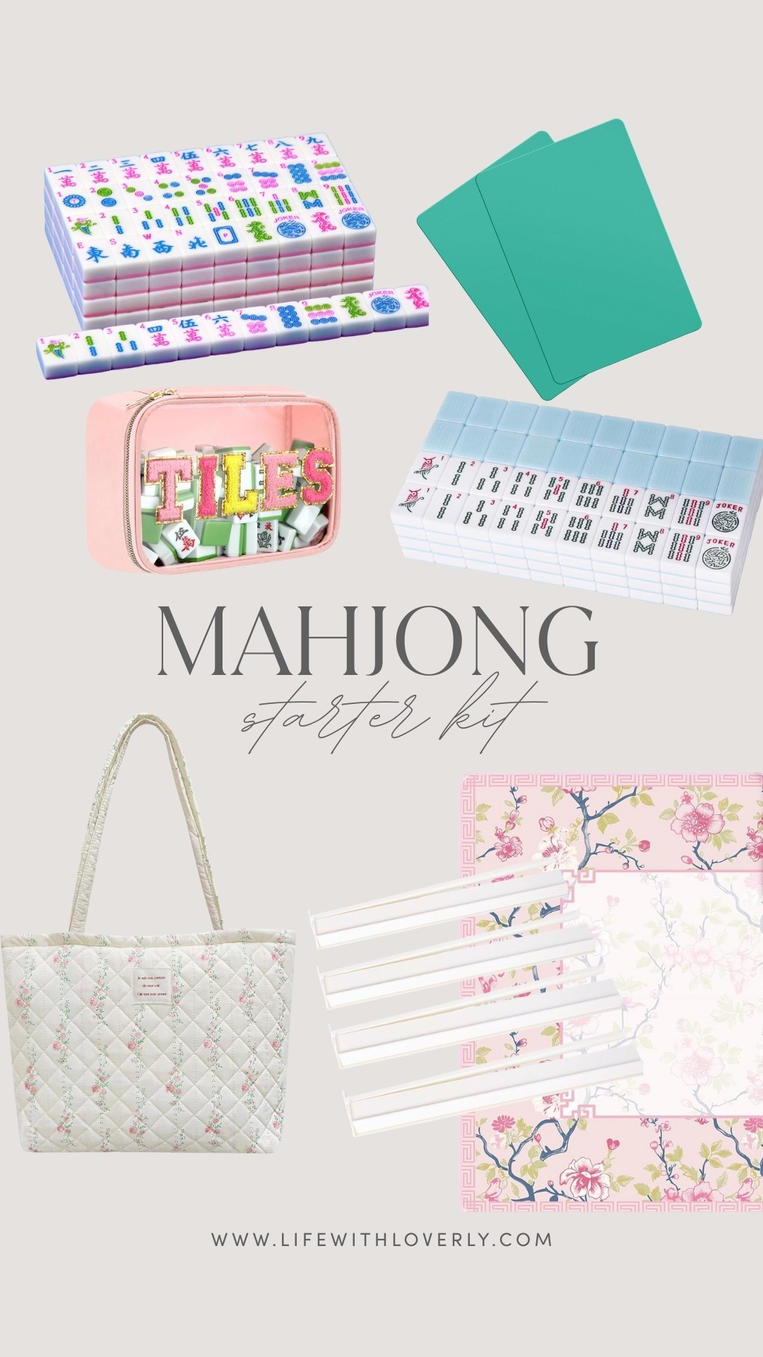 The chicest way to start your mahjong hobby! All of these essentials are from Amazon— cute, affordable, and perfect for girls’ night. 

Loverly grey, life with Loverly, mahjong set, Amazon cute mahjong set, cute beginner mahjong tiles, trendy Amazon finds, girls night ideas game inspo

#LTKSeasonal #LTKHome #LTKFindsUnder100