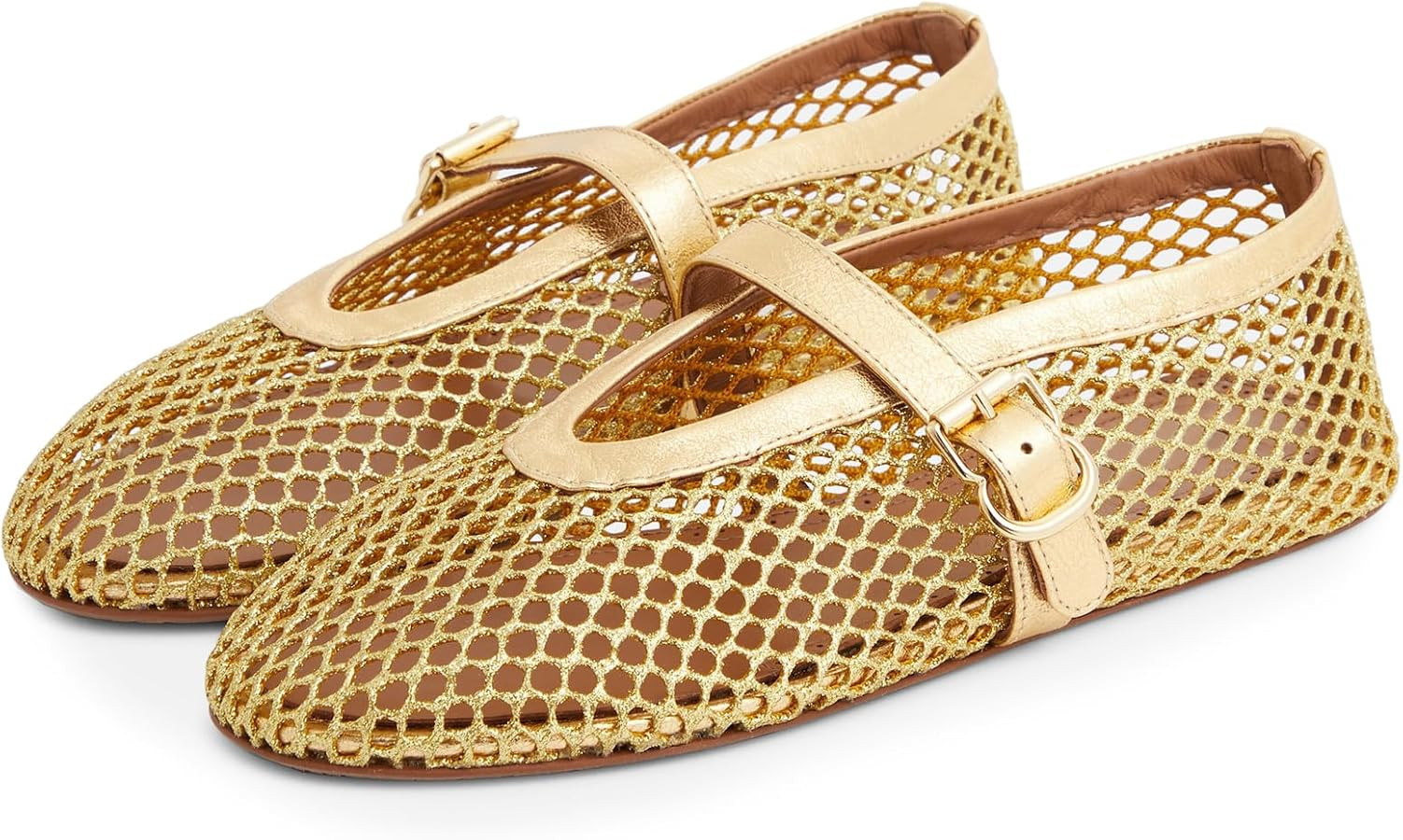 Crystal Rhinestone Flats for Women Buckle Strap Mary Jane Flats Glitter Studded Ballet Flats Comf... | Amazon (US)