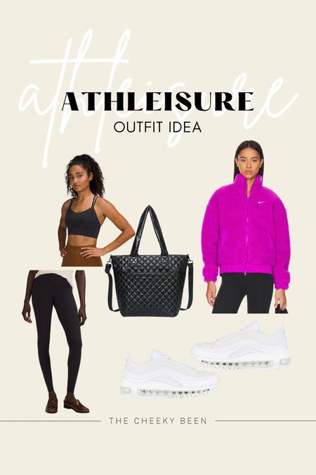 Athleisure outfit idea // quilted tote / lululemon longline bra and align leggings / nike air max sneakers and plush jacket 

#LTKstyletip #LTKFind #LTKSeasonal