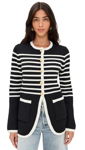 English Factory Women's Knit Striped Sweater Cardigan | Amazon (US)
