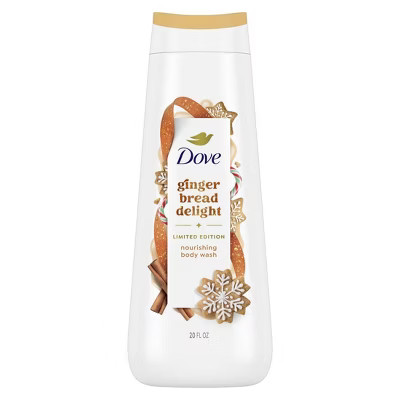 Dove Beauty Limited Edition Holiday Treat Body Wash - Gingerbread Delight - 20 fl oz | Target