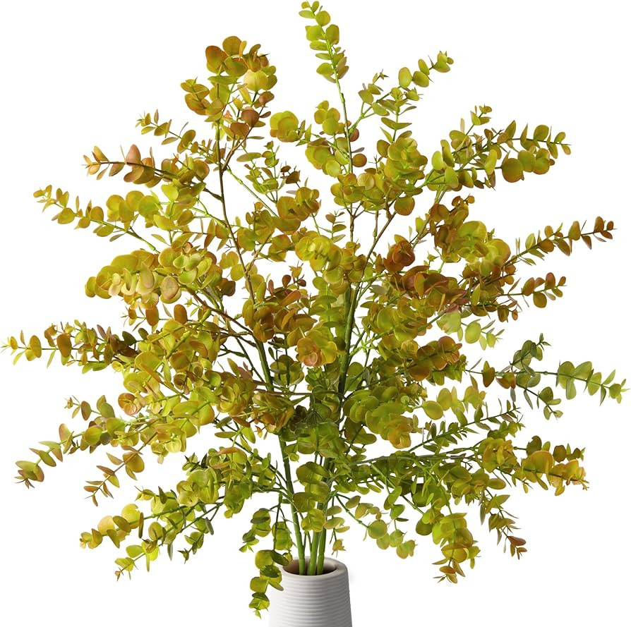 Ivydale Fake Eucalyptus Branches, Faux Greenery Stems Leaves Plants, Artificial Cimicifuga Plant ... | Amazon (US)