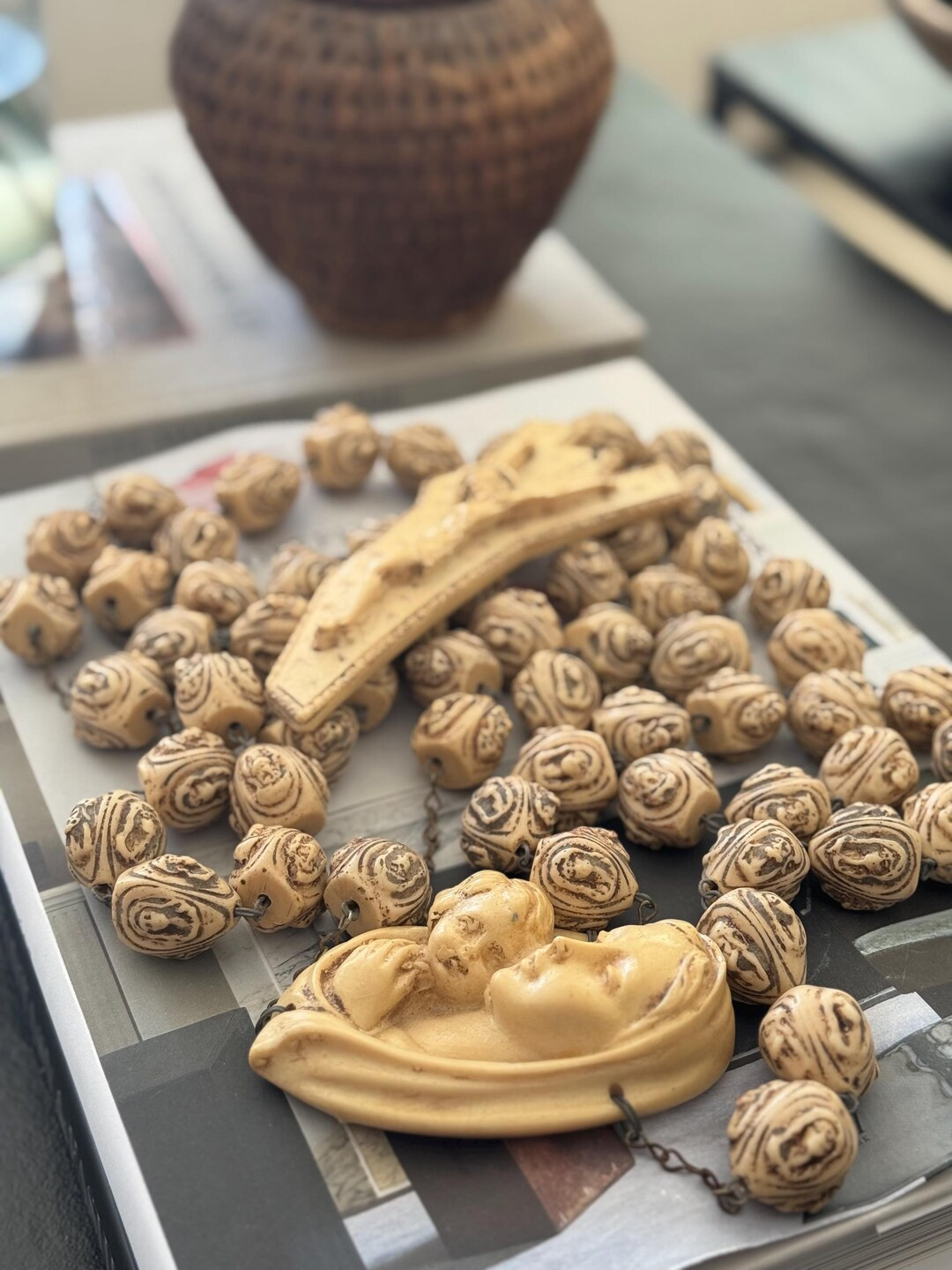 Vintage Italian Catholic Wall Rosary Vintage 66 Inch Italian Rosary Vintage Wall Rosary Vintage E... | Etsy (US)