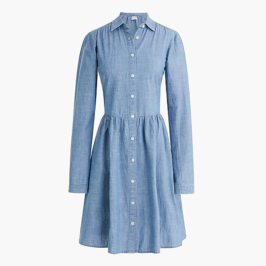 Chambray mini shirtdressItem BF855 
 Reviews
 
 
 
 
 
1 Review 
 
 |
 
 
Write a Review 
 
 
 
 ... | J.Crew Factory