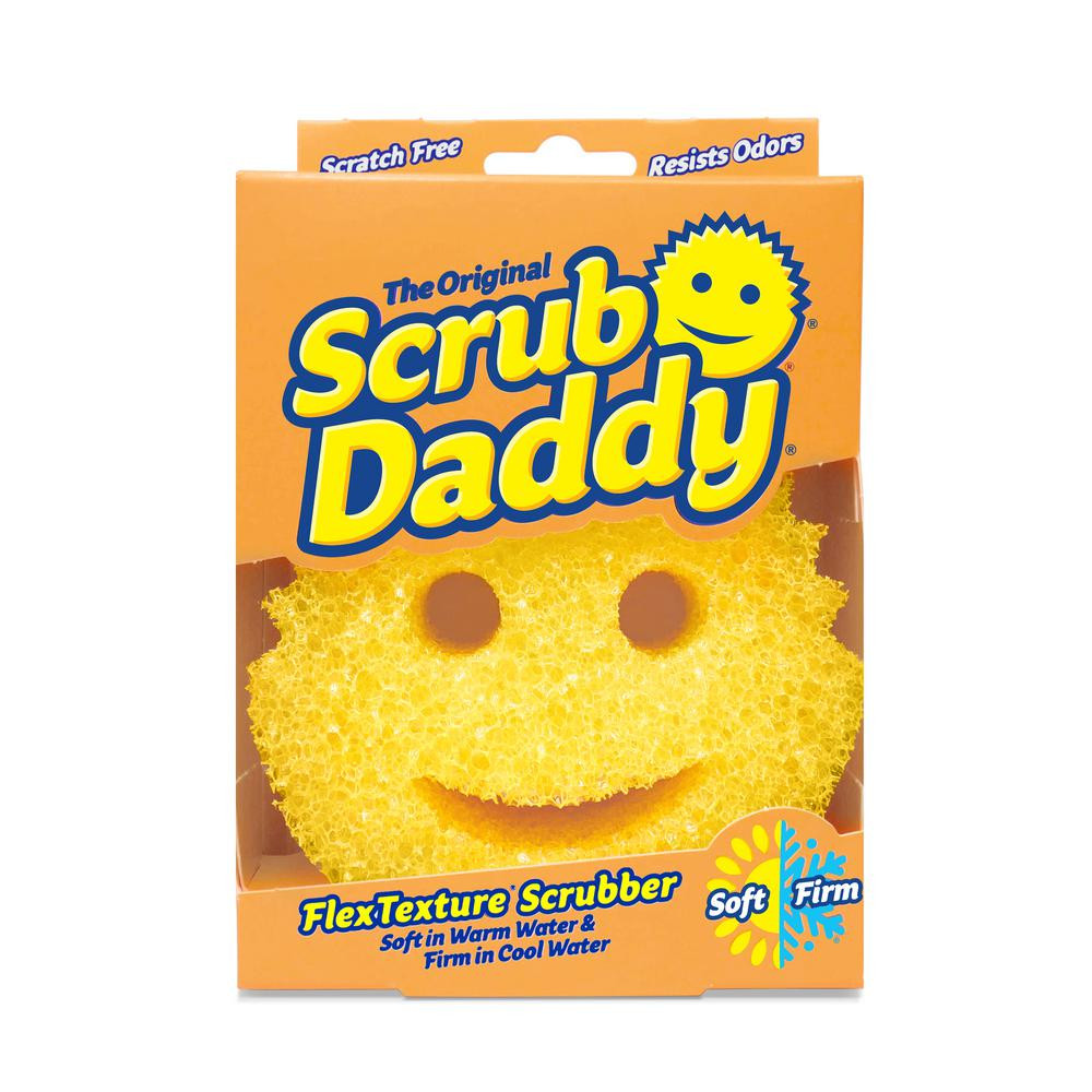 Scrub Daddy The Original Sponge (3-Pack), Yellow | The Home Depot