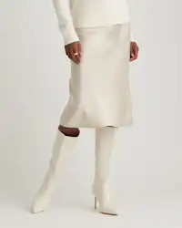 100% Washable Silk Skirt | Quince in Champagne | Quince