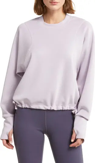Sand Wash Crewneck Crop Sweatshirt | Nordstrom