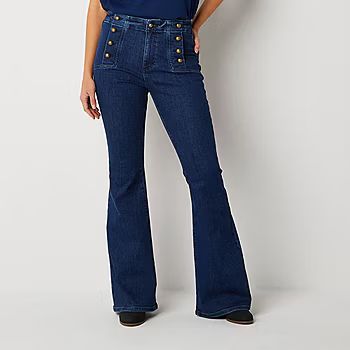 new!Ryegrass Womens High Rise Flare Leg Jean | JCPenney