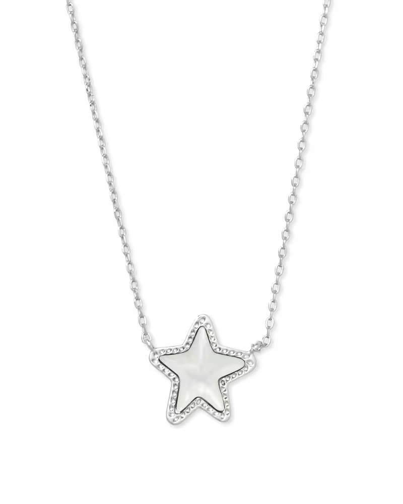 Jae Star Silver Pendant Necklace in Ivory Mother-of-Pearl | Kendra Scott
