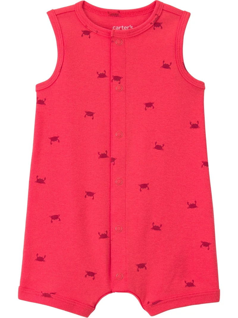 Carter's Child of Mine Baby Boy Romper, Sizes 0/3-24 Months | Walmart (US)
