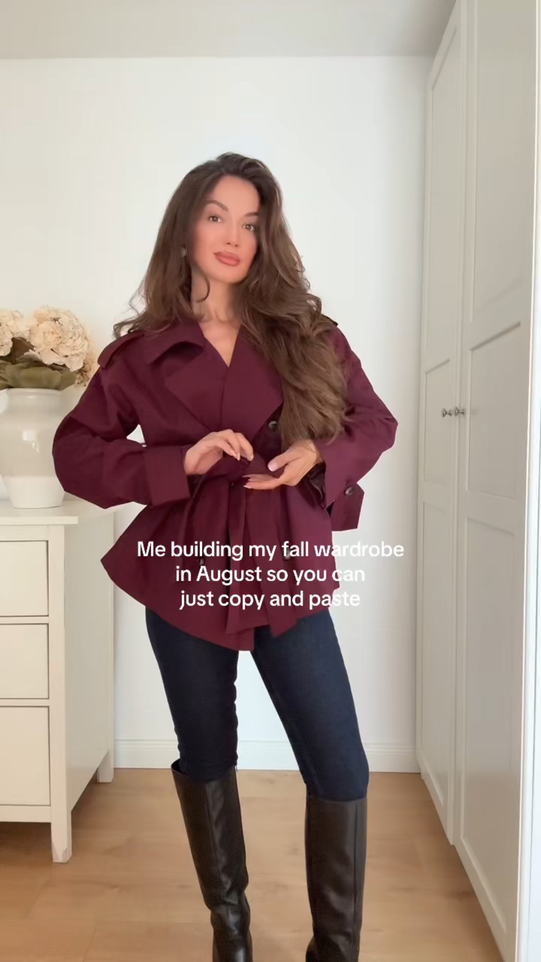 the perfect trenchcoat for fall❤️ #falloutfits #fallstyle #falloutfitinspo