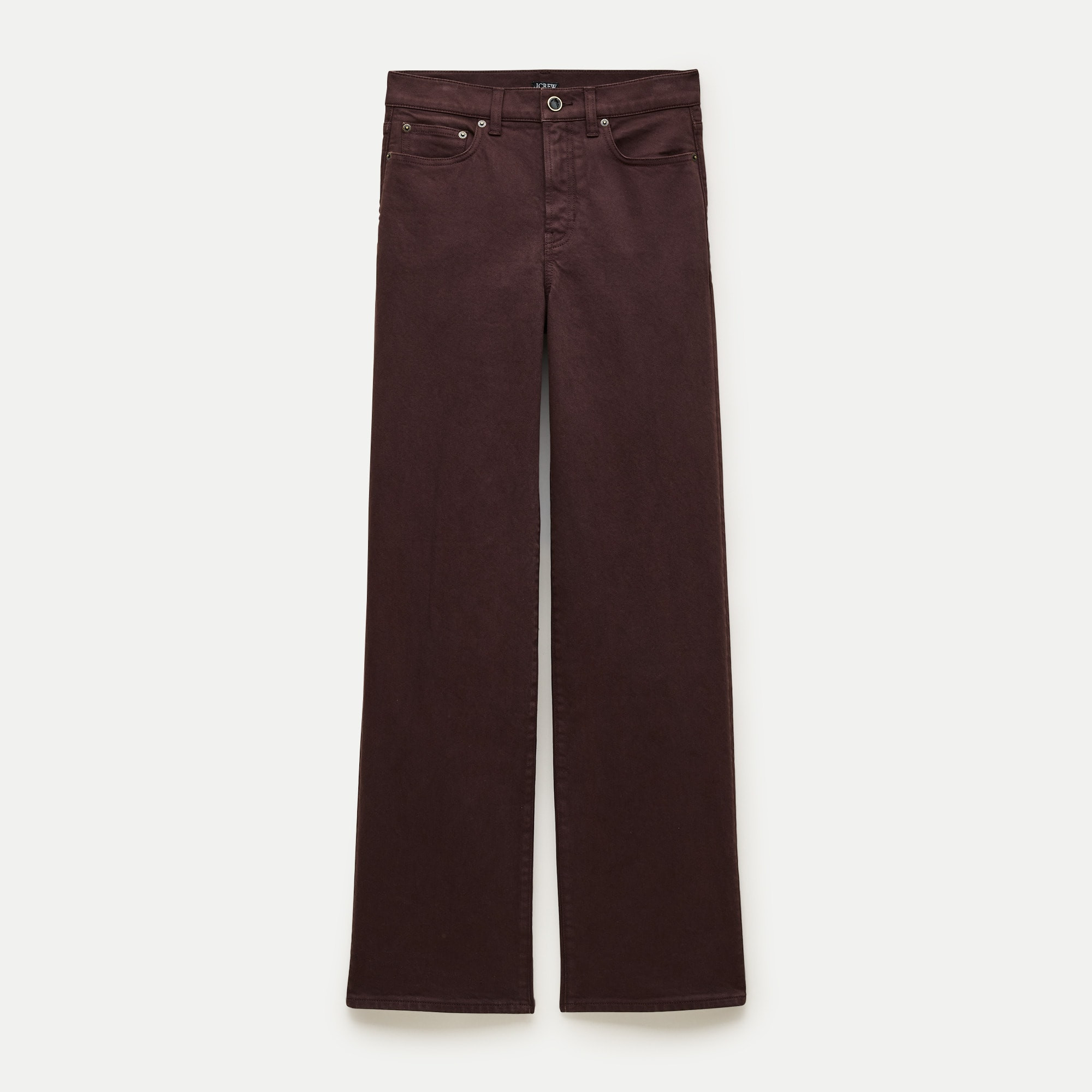 Full-length slim-wide jean in garment dye | J. Crew US