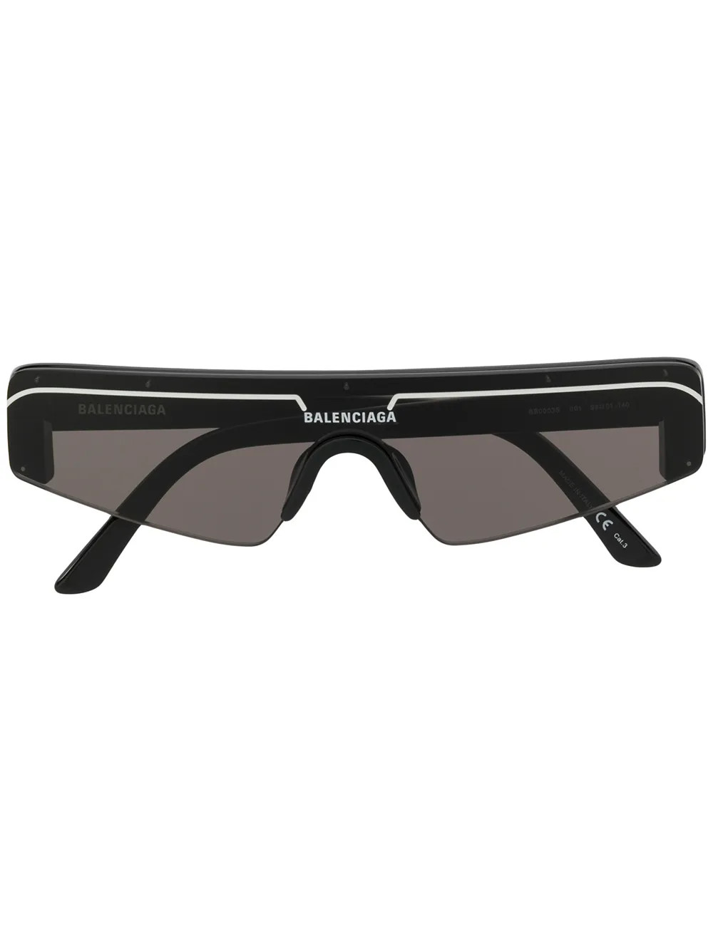 Balenciaga Eyewear Ski rectangular-frame Sunglasses - Farfetch | Farfetch Global