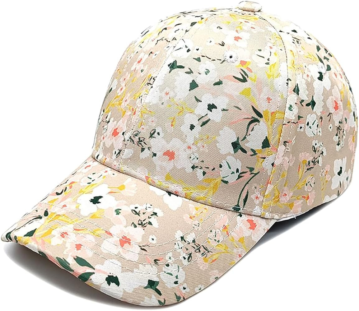 Floral Print Baseball Caps for Women Spring Summer Beach Sports Stylish Hawaii Dad Hats Trucker H... | Amazon (US)