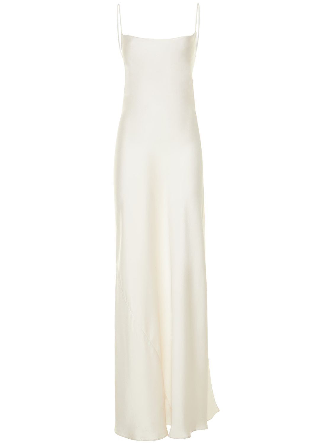 Isabelle Satin Crepe Long Dress | Luisaviaroma